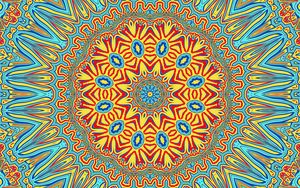 Preview wallpaper fractal, pattern, bright, kaleidoscope abstraction