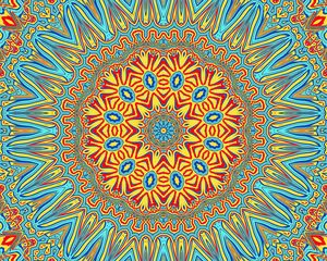 Preview wallpaper fractal, pattern, bright, kaleidoscope abstraction