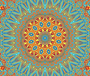 Preview wallpaper fractal, pattern, bright, kaleidoscope abstraction