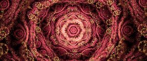 Preview wallpaper fractal, pattern, bubbles, abstraction, pink