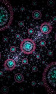 Preview wallpaper fractal, pattern, circles, network, abstraction