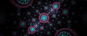 Preview wallpaper fractal, pattern, circles, network, abstraction