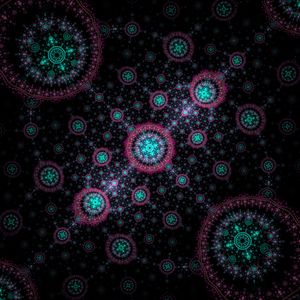 Preview wallpaper fractal, pattern, circles, network, abstraction