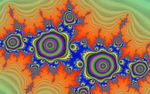 Preview wallpaper fractal, pattern, circles, abstraction, colorful