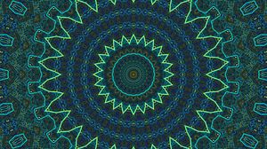 Preview wallpaper fractal, pattern, circles, abstraction, green
