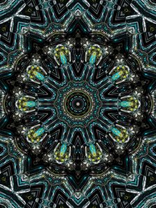 Preview wallpaper fractal, pattern, circles, kaleidoscope, abstraction