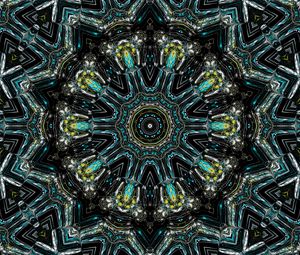 Preview wallpaper fractal, pattern, circles, kaleidoscope, abstraction
