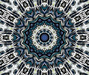Preview wallpaper fractal, pattern, circles, kaleidoscope, abstraction, colorful