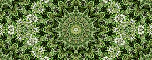 Preview wallpaper fractal, pattern, circles, shapes, abstraction, green