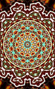 Preview wallpaper fractal, pattern, circles, abstraction, bright