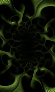 Preview wallpaper fractal, pattern, coal, green, dark
