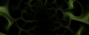 Preview wallpaper fractal, pattern, coal, green, dark
