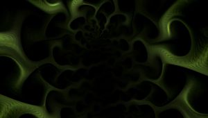 Preview wallpaper fractal, pattern, coal, green, dark