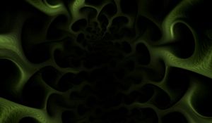 Preview wallpaper fractal, pattern, coal, green, dark