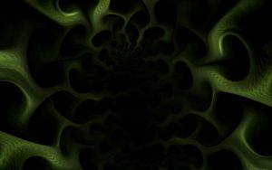 Preview wallpaper fractal, pattern, coal, green, dark