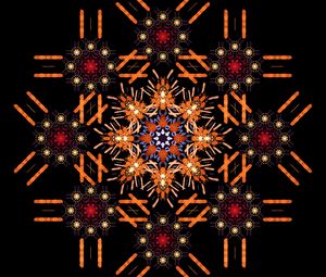 Preview wallpaper fractal, pattern, colorful, symmetry, abstraction