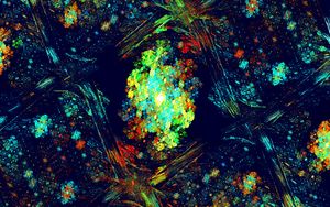 Preview wallpaper fractal, pattern, colorful, spots, abstraction