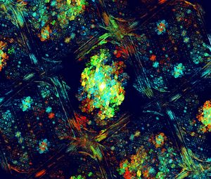 Preview wallpaper fractal, pattern, colorful, spots, abstraction