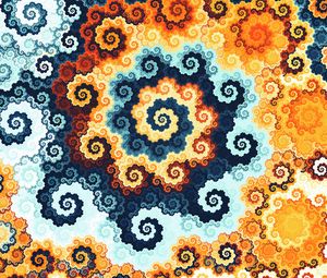 Preview wallpaper fractal, pattern, colorful, swirling, abstraction