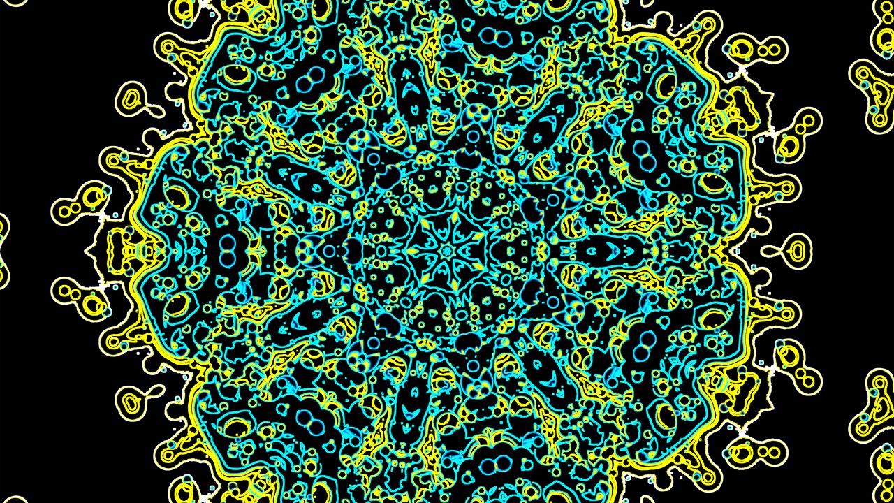 Wallpaper fractal, pattern, colorful, bright