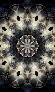 Preview wallpaper fractal, pattern, drops, reflections