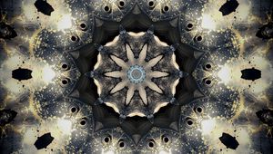 Preview wallpaper fractal, pattern, drops, reflections