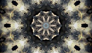 Preview wallpaper fractal, pattern, drops, reflections