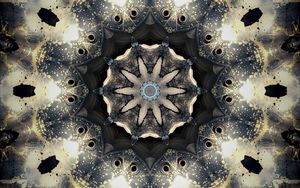 Preview wallpaper fractal, pattern, drops, reflections