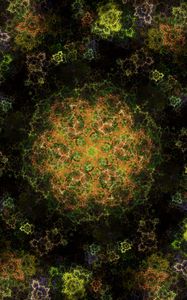 Preview wallpaper fractal, pattern, flower, abstraction, digital art