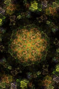 Preview wallpaper fractal, pattern, flower, abstraction, digital art