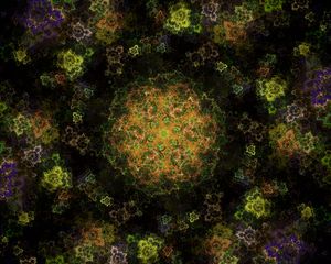 Preview wallpaper fractal, pattern, flower, abstraction, digital art