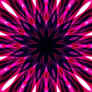 Preview wallpaper fractal, pattern, flowers, purple