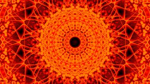 Preview wallpaper fractal, pattern, fragments, abstraction, orange