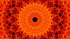 Preview wallpaper fractal, pattern, fragments, abstraction, orange