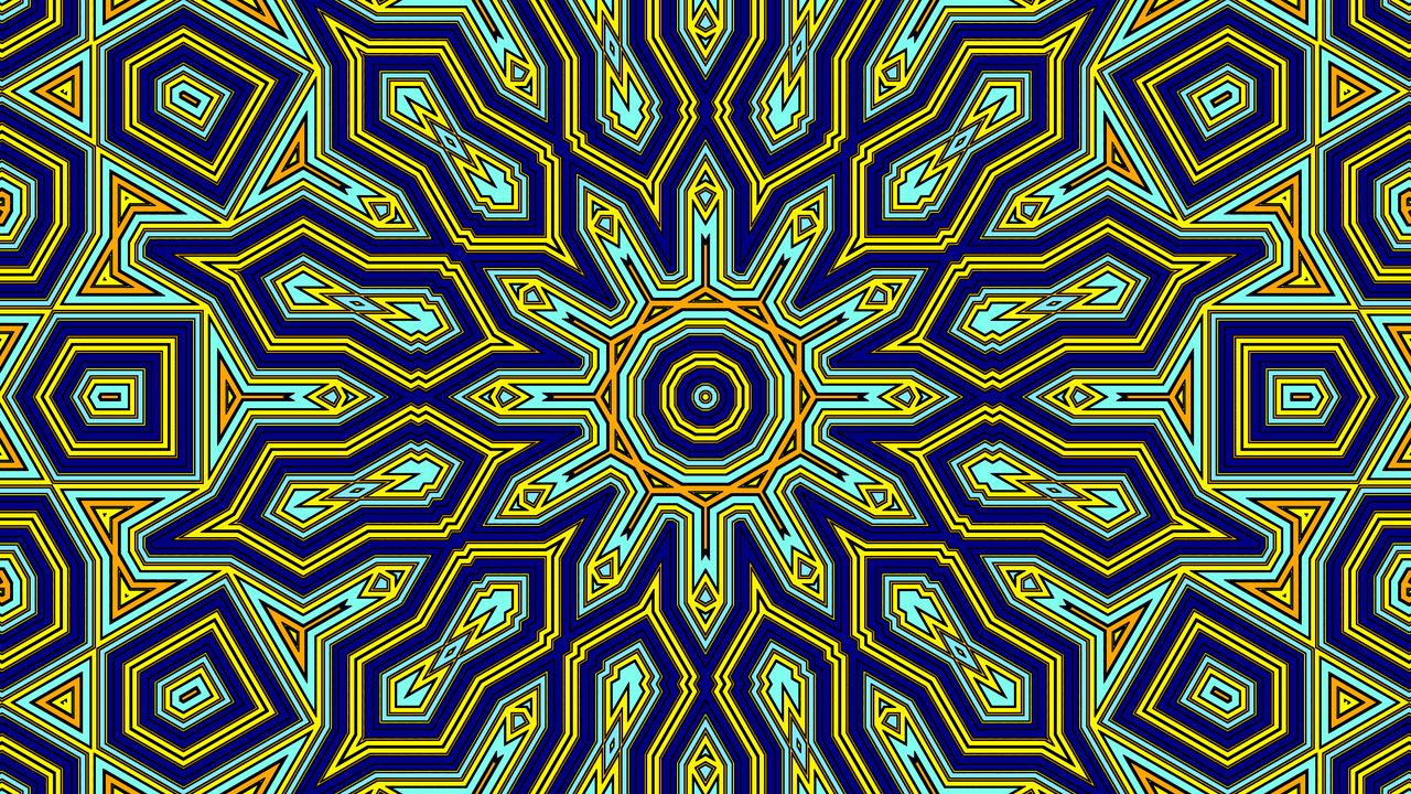 Wallpaper fractal, pattern, geometry, abstraction, colorful