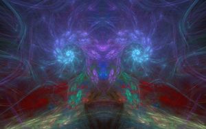 Preview wallpaper fractal, pattern, glow, colorful, abstraction