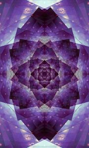 Preview wallpaper fractal, pattern, glow, purple, abstraction