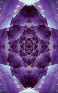 Preview wallpaper fractal, pattern, glow, purple, abstraction