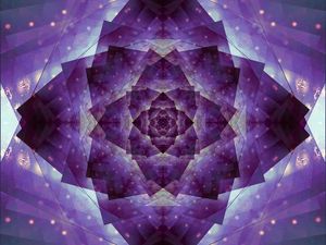 Preview wallpaper fractal, pattern, glow, purple, abstraction