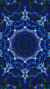 Preview wallpaper fractal, pattern, glow, blue, green, abstraction