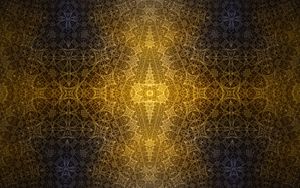 Preview wallpaper fractal, pattern, glow, yellow, abstraction