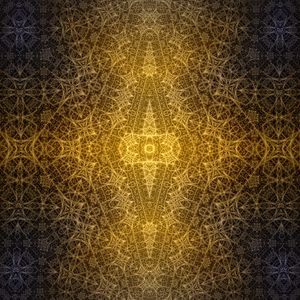 Preview wallpaper fractal, pattern, glow, yellow, abstraction