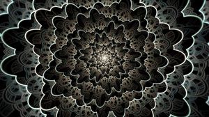 Preview wallpaper fractal, pattern, glow, abstraction, dark