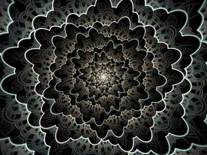 Preview wallpaper fractal, pattern, glow, abstraction, dark