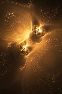 Preview wallpaper fractal, pattern, glow, network