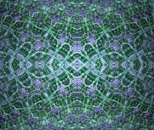 Preview wallpaper fractal, pattern, green, abstraction