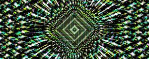 Preview wallpaper fractal, pattern, green, black, abstraction