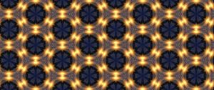 Preview wallpaper fractal, pattern, hexagon, glow