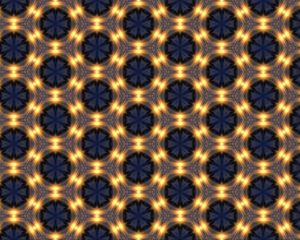 Preview wallpaper fractal, pattern, hexagon, glow