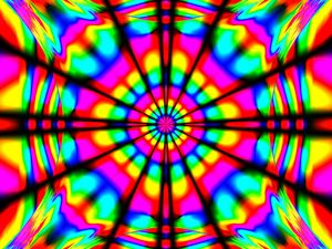Preview wallpaper fractal, pattern, illusion, bright, colorful, blur